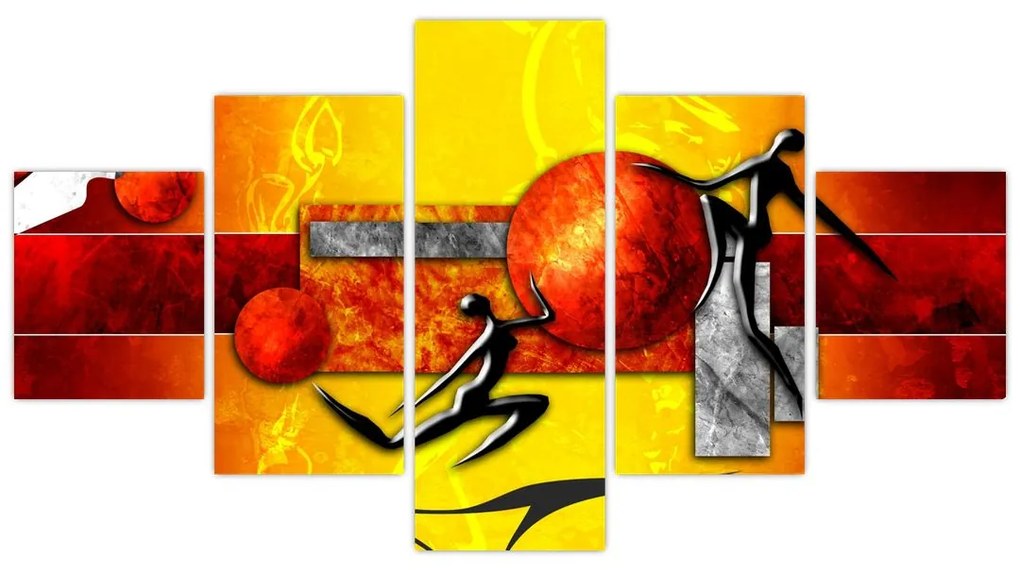Obraz - Malarstwo ludzkości (125x70 cm)