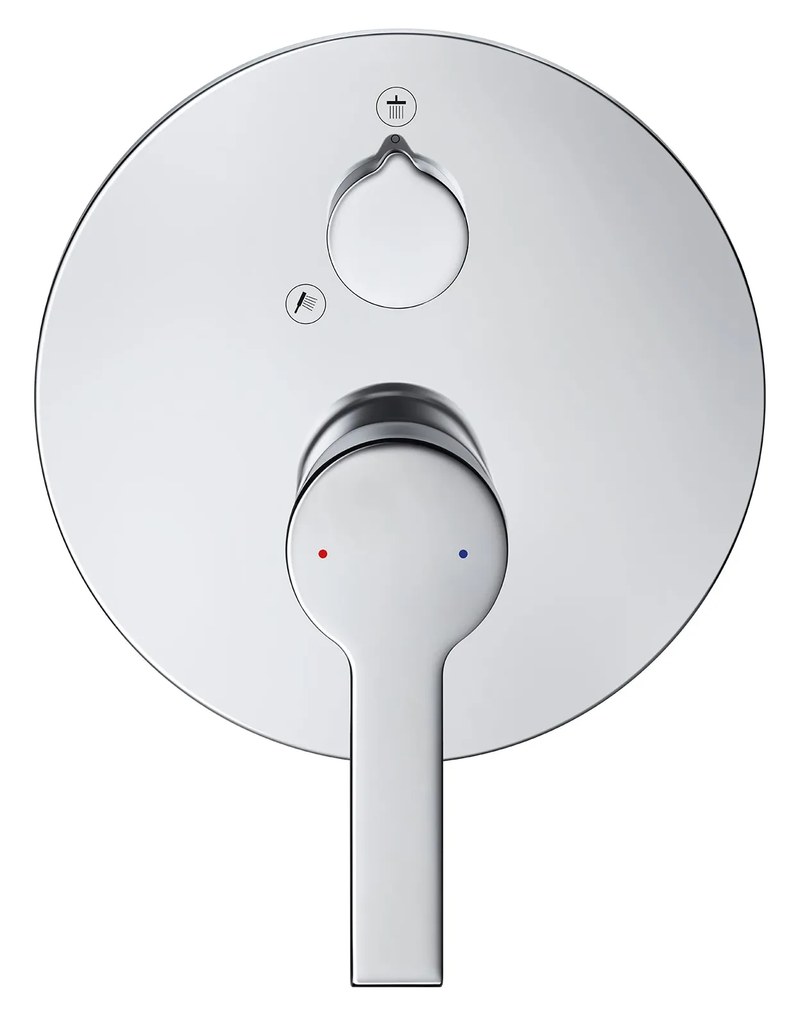 Duravit B.2 bateria prysznicowa Mosiądz - chrom - 2 wyjścia wody - Ø 17 cm