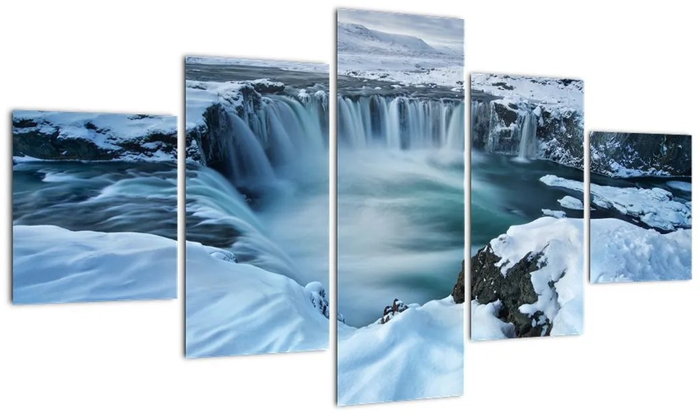 Obraz - Wodospad Bogów, Islandia (125x70 cm)