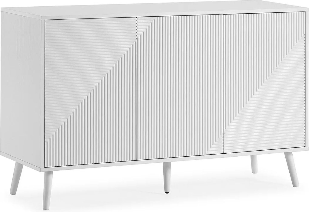 Bufet kolumnowy Telmo 3-drzwiowy kolor biały