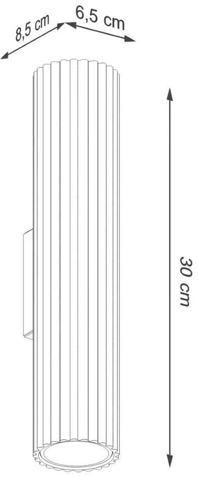 Czarny kinkiet Gleam – Sollux