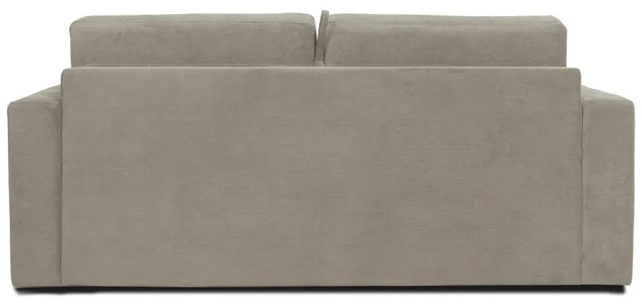 Beżowa sztruksowa sofa rozkładana Scandic Elbeko