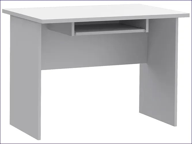Białe minimalistyczne biurko do komputera 100 cm - Madris