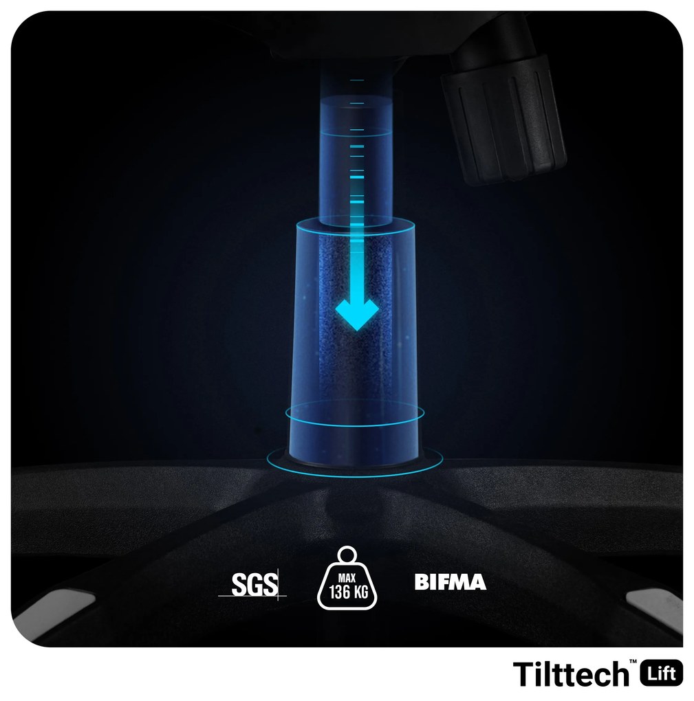 Fotel gamingowy Diablo X-One 2.0 Normal Size, czarno-biały