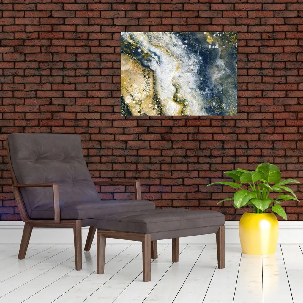 Obraz - Złota abstrakcja (70x50 cm)