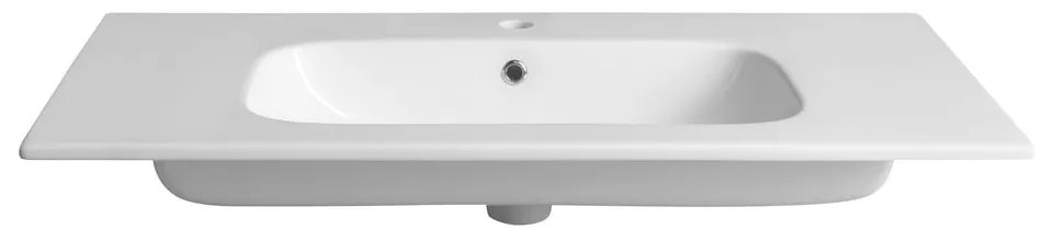 Biała ceramiczna umywalka 101x46,5 cm Piedra – Sapho