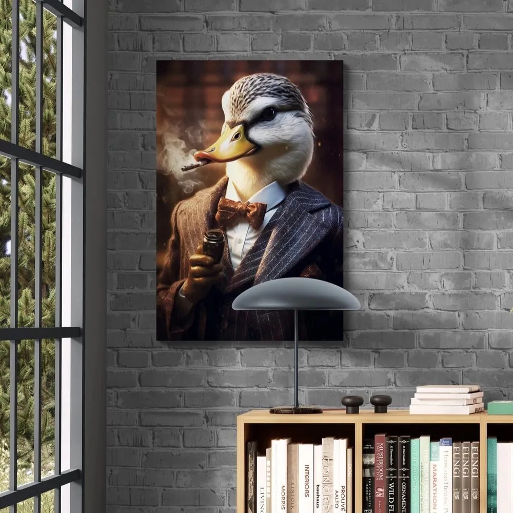 Obraz zwierzęcy gangsterski kaczor