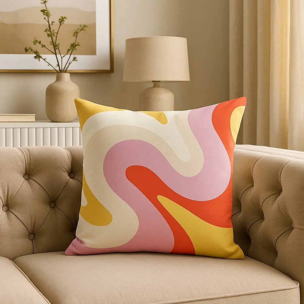 Poszewka na poduszkę 43x43 cm Raspberry Creamsicle – Mila Home