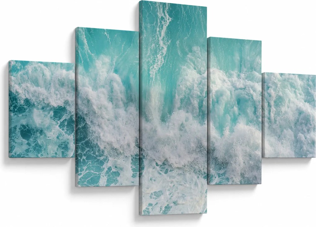 Obraz - Widok na fale oceanu (125x70 cm)