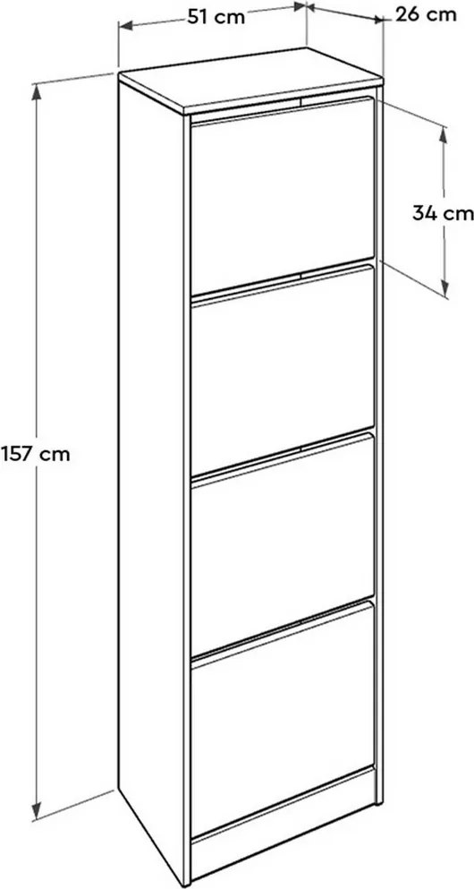 Szafka na buty Sham White