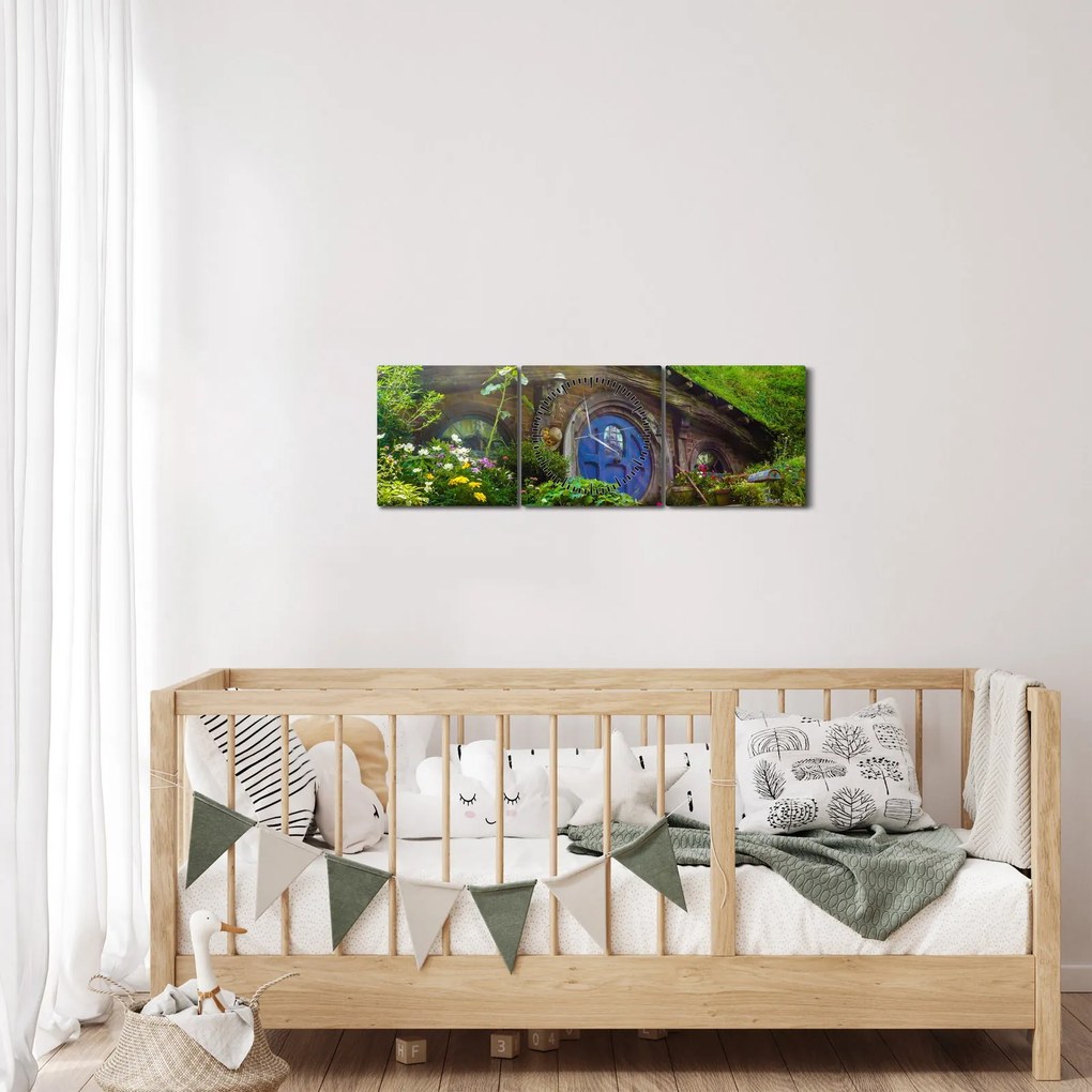Obraz - Hobbit (z zegarem) (90x30 cm)