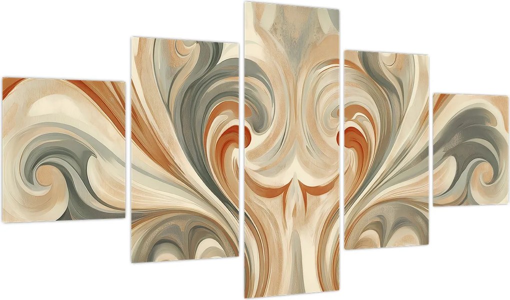 Obraz - Wiry w ziemistych barwach (125x70 cm)