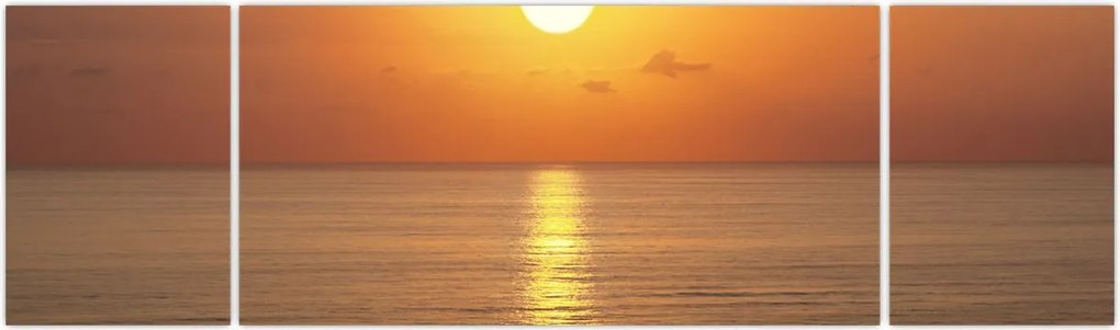 Obraz - Zachód słońca nad oceanem (170x50 cm)