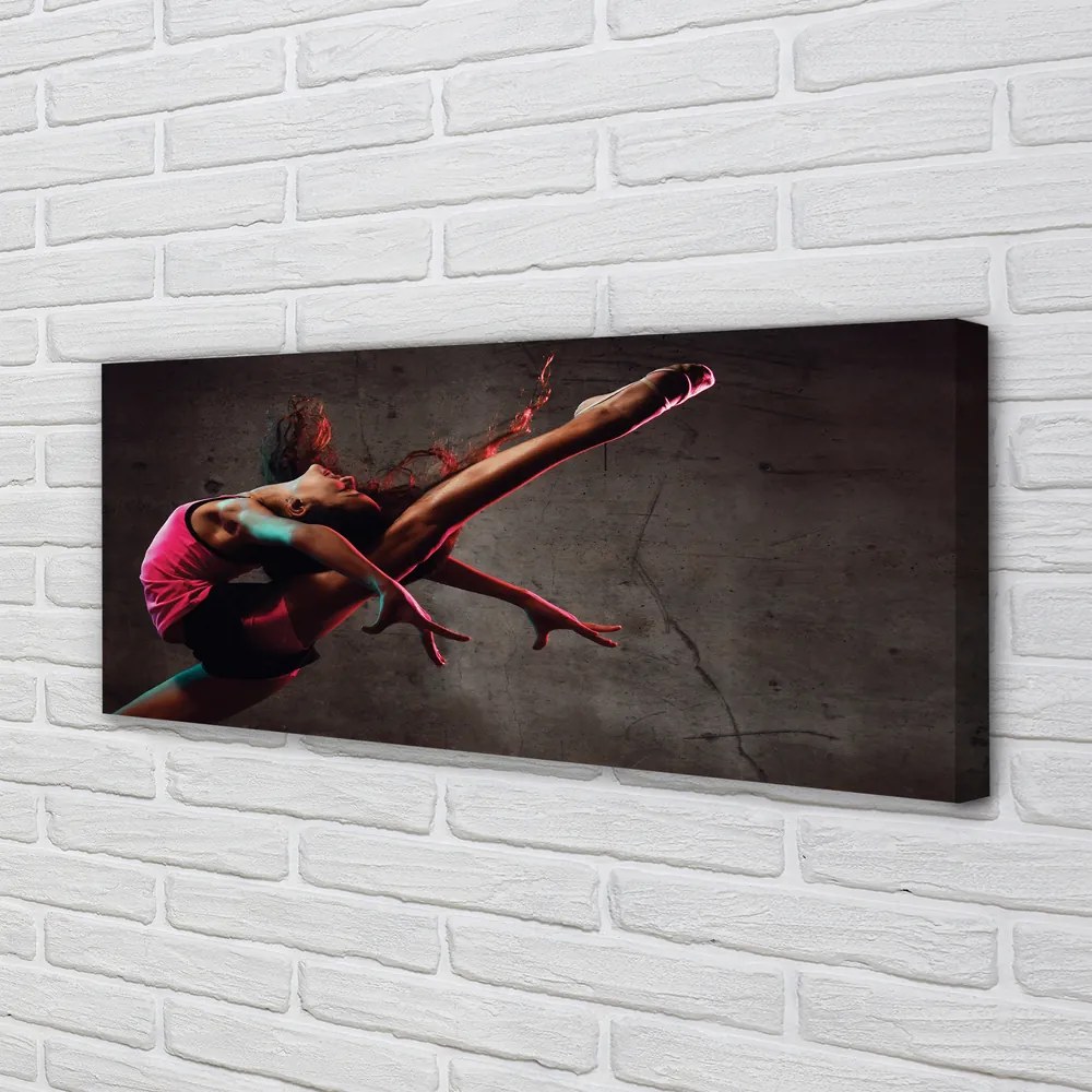 Obraz drukowany na płótnie Kobieta w Szpagacie