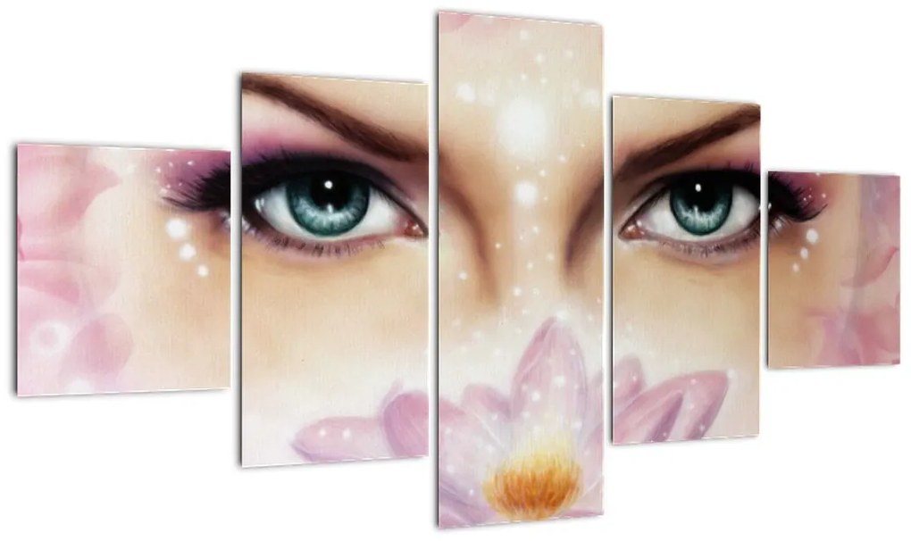 Obraz - Urocze oczy (125x70 cm)