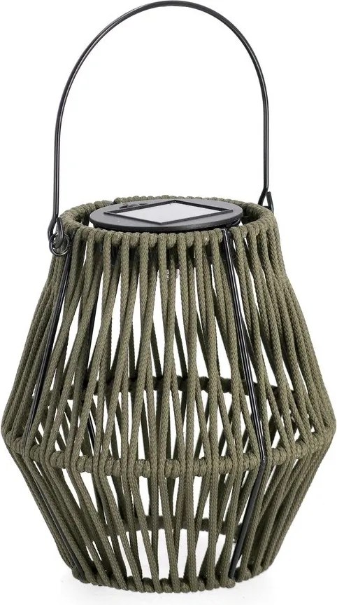 Lampion LED solarny w kolorze khaki (wysokość 17 cm) Juny – Yes Everyday