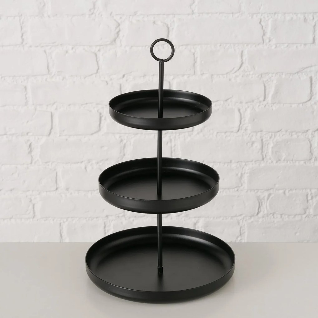 Metalowa patera na owoce CREDO, 3 poziomy, 32,5 cm