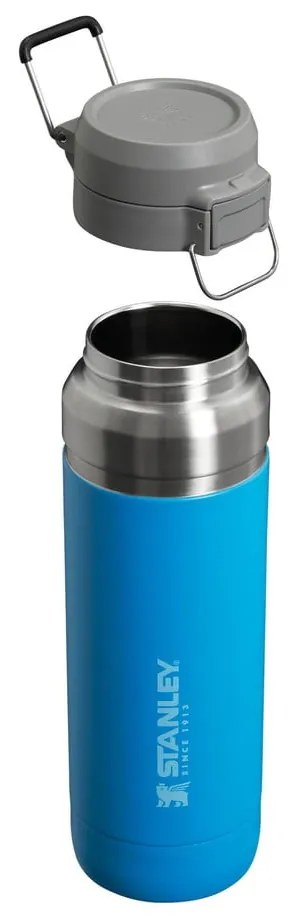 Niebieska butelka termiczna ze stali nierdzewnej 1,06 l QUICK FLIP Azure – Stanley