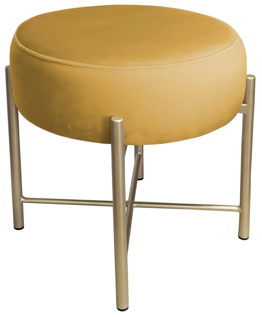 Taboret Pola noga metalowa złota MG15