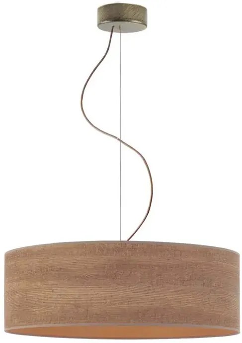 Żyrandol w stylu eko z abażurem 50 cm - H0-M50