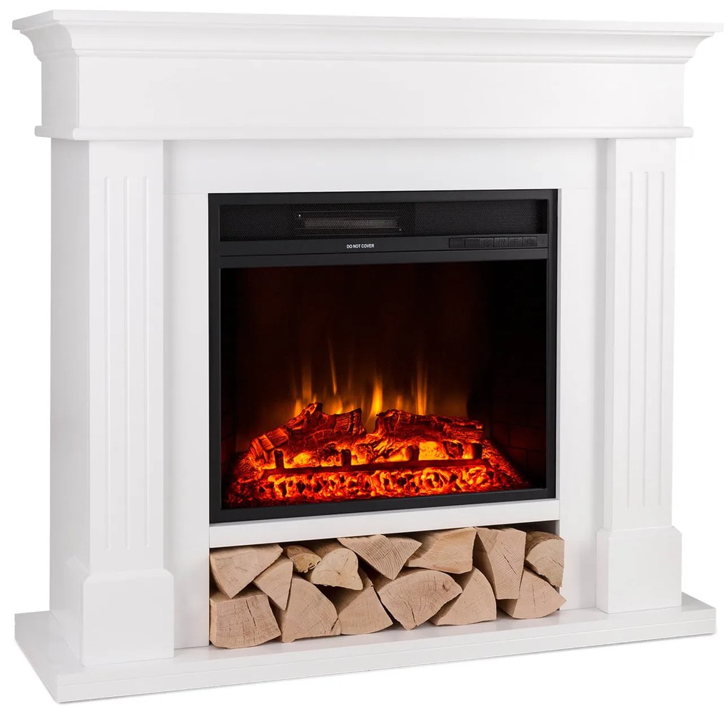 Klarstein LasPilas 1800W 108cm Kominek Elektryczny Dekoracyjny Biały