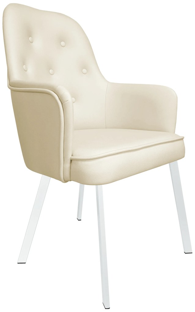 Krzesło SARA noga Profil biała Vega02