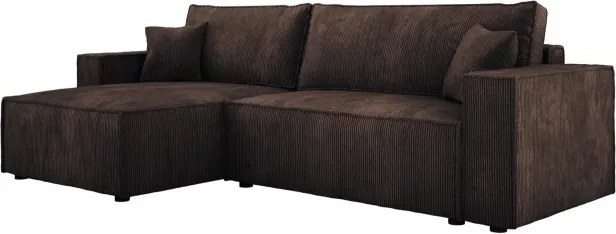 Narożnik POSO XL Lewostronny zestaw z poduszkami wolnostojący tkanina POSO 06 WERSAL