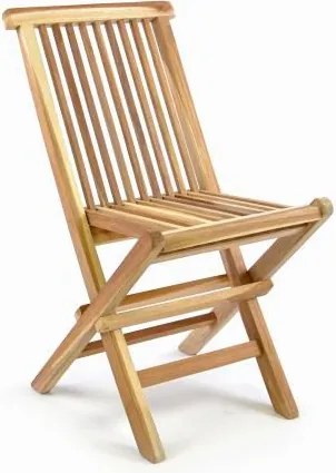 Krzesło dziecięce do ogrodu DIVERO z drzewa tekowego