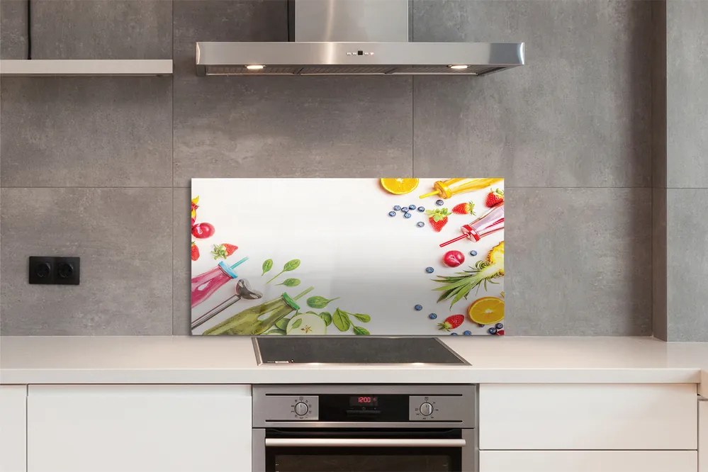 Szklany Panel Zielony Koktajl Szpinakowy