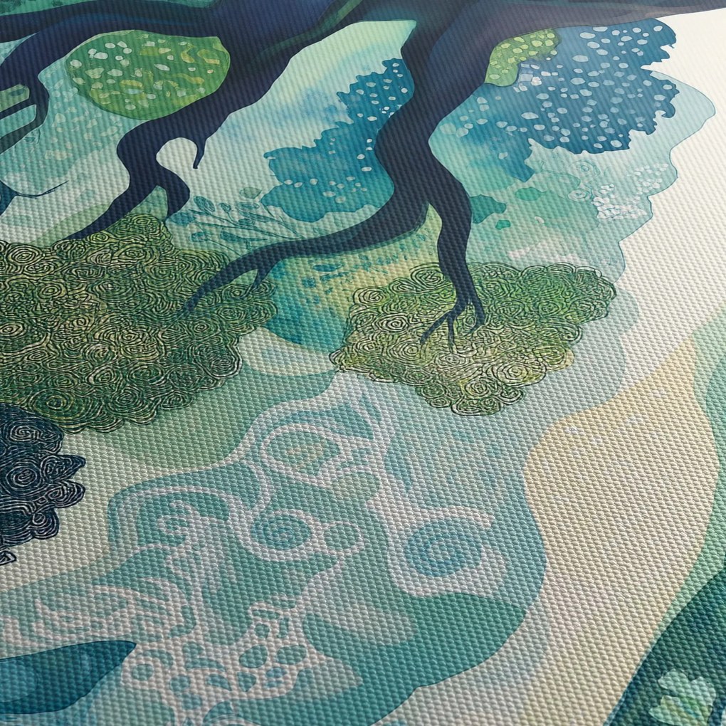 Obraz – Zielona korona drzewa życia (70x50 cm)