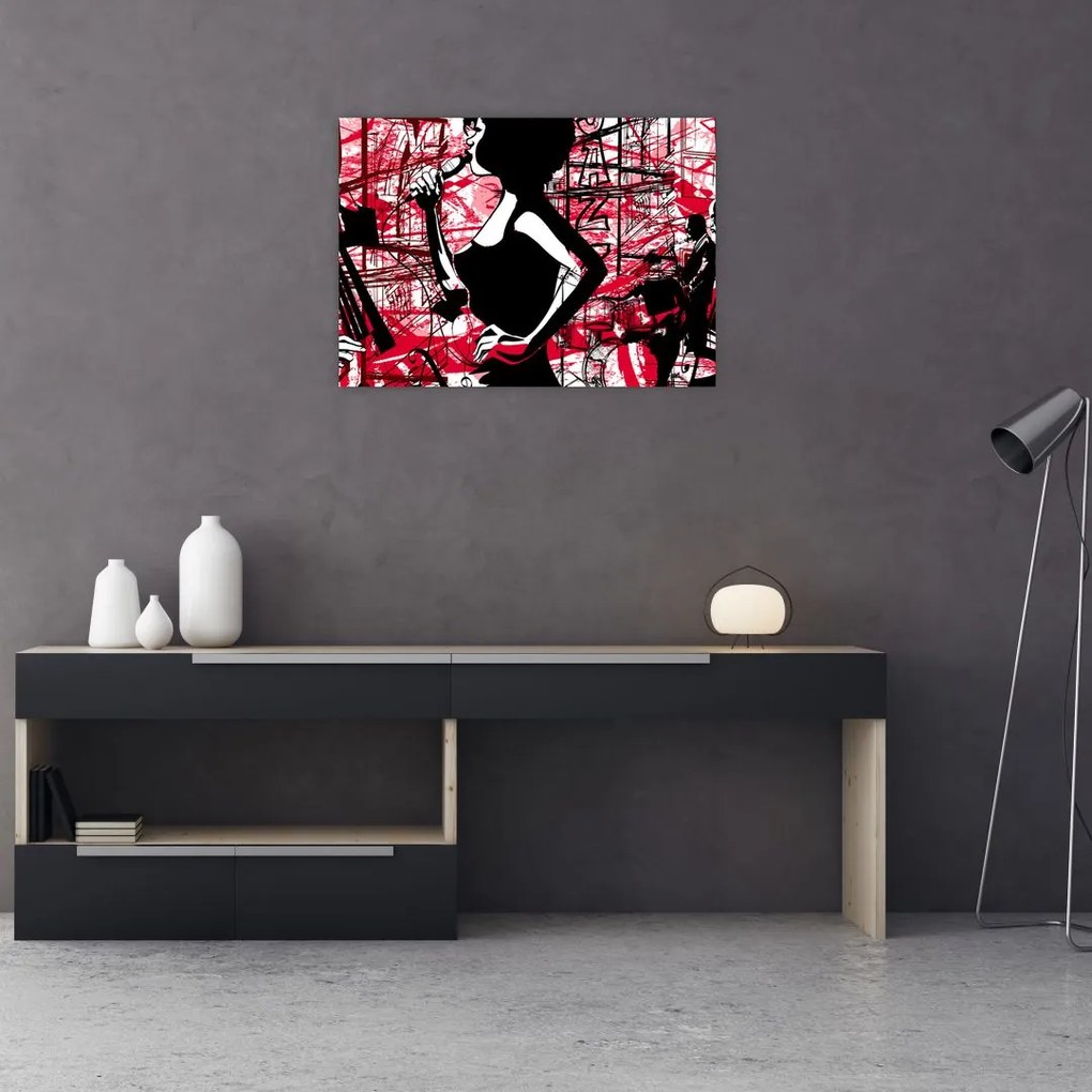 Obraz na szkle - Jazz (70x50 cm)
