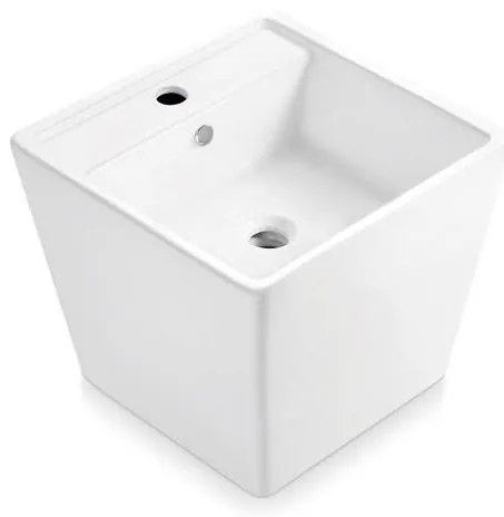 Bathco 4059 - Umywalka nablatowa GENOVA 42x42 cm porcelana/biała