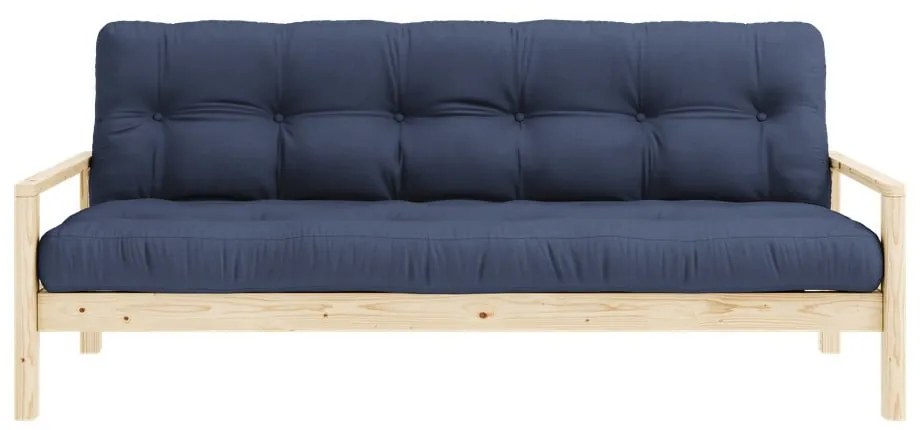 Ciemnoniebieska rozkładana sofa 205 cm Knob – Karup Design