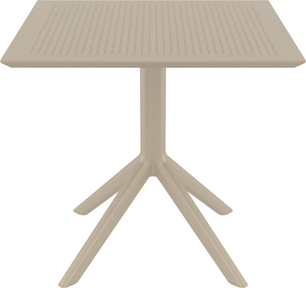 Kwadratowy stół kawiarniany z plastiku Sky Table 80