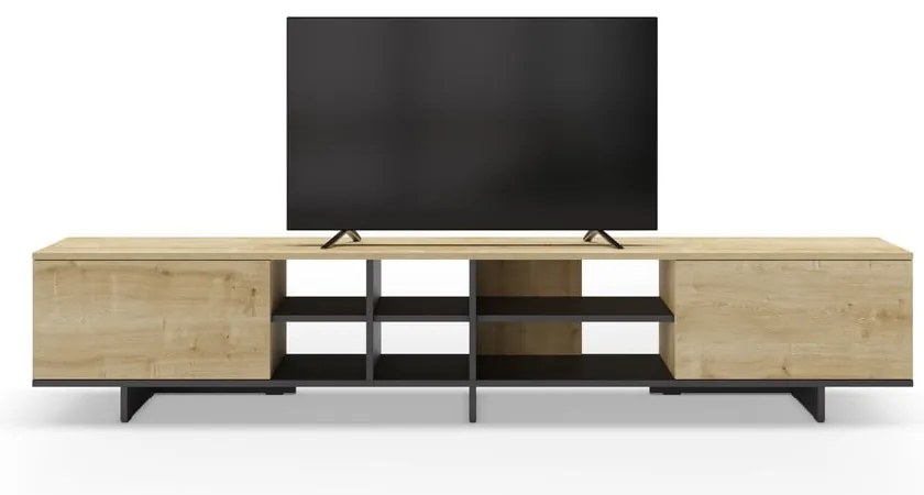 Szafka pod TV w dekorze dębu 230x44 cm Cequoia – Marckeric
