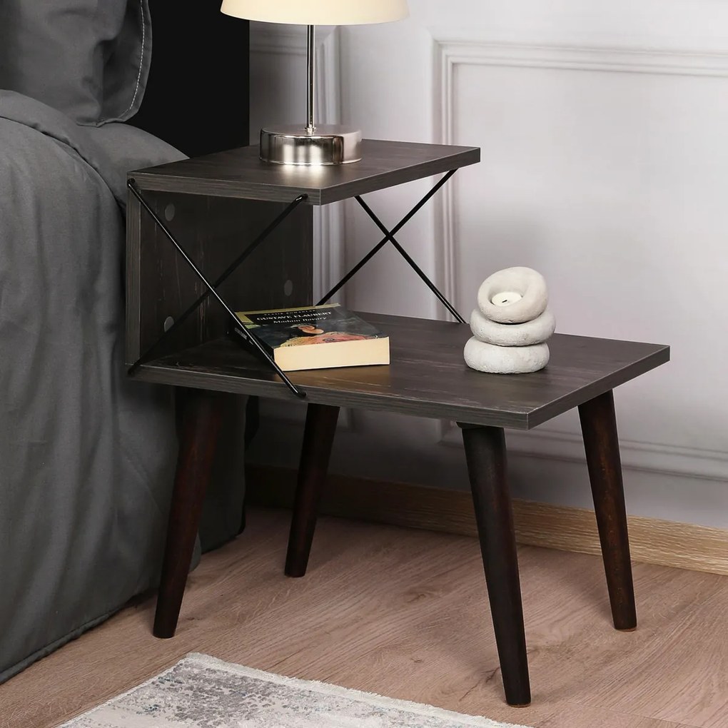 Stolik nocny Cross Dark Brown