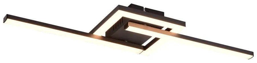 Czarna lampa sufitowa LED 16x54 cm Viale – Reality
