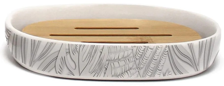 Biała ceramiczna mydelniczka Amber – douceur d'intérieur