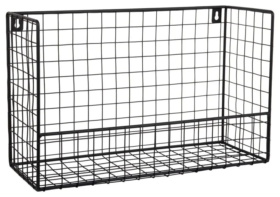 Czarna stalowa półka 40 cm Reja – PT LIVING