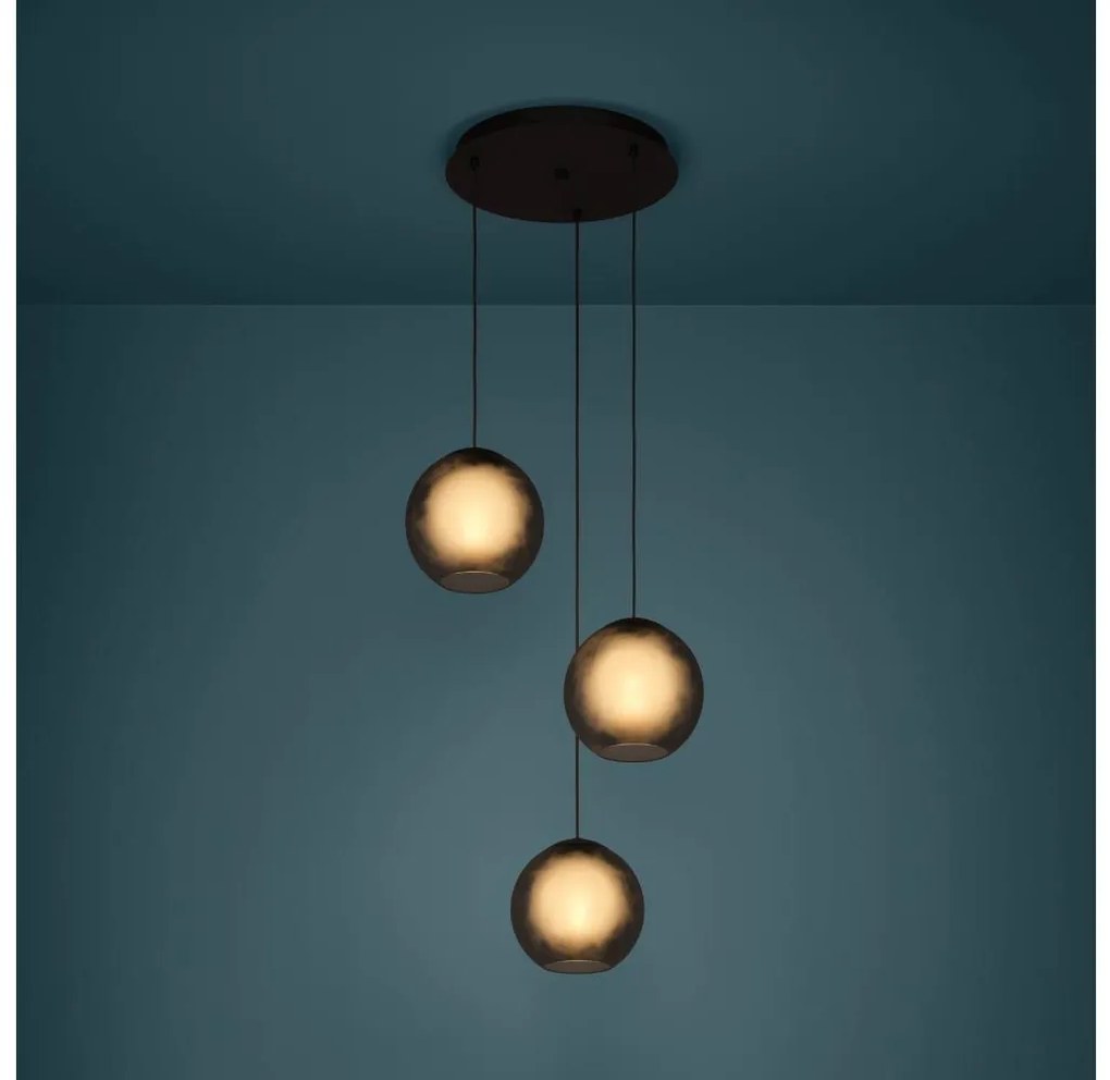 Eglo 390213 - Żyrandol na lince ARANGONA 3xE27/40W/230V dymny