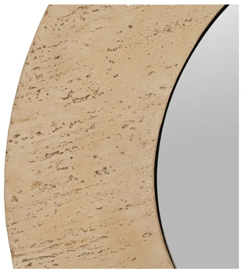 Lustro ścienne z kamienną ramą 80x80 cm Piedra – Ixia