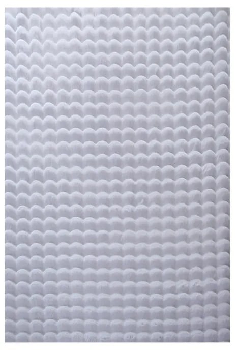 Dywan pluszowy 3D Ambiance srebrny 140 cm x 200 cm