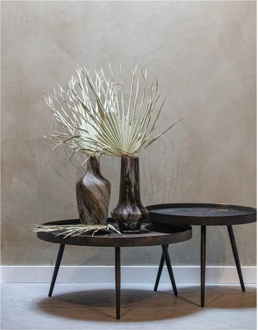 Czarny stolik BePureHome Bounds, ø 76 cm