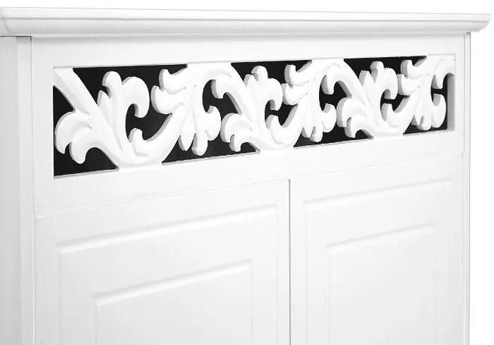 Komoda JERSEY, 76 x 65 x 35cm, biała Casaria