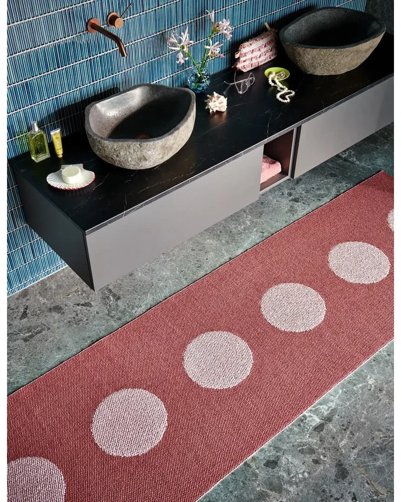 Jasnoczerwony chodnik odpowiedni na zewnątrz 70x280 cm Vera Pop Blush – Pappelina