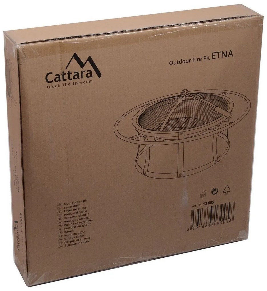 Cattara Palenisko Etna z pokrywą, śr. 61 cm