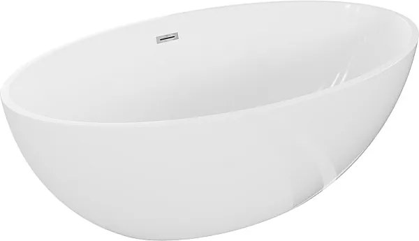 Mexen Nike wanna wolnostojąca 175 x 100 cm, biała, przelew chrom - 54071751000-01