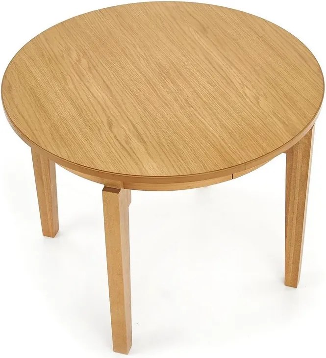 Okrągły stół do jadalni z funkcją rozkładania Sorbus Halmar dąb miodowy