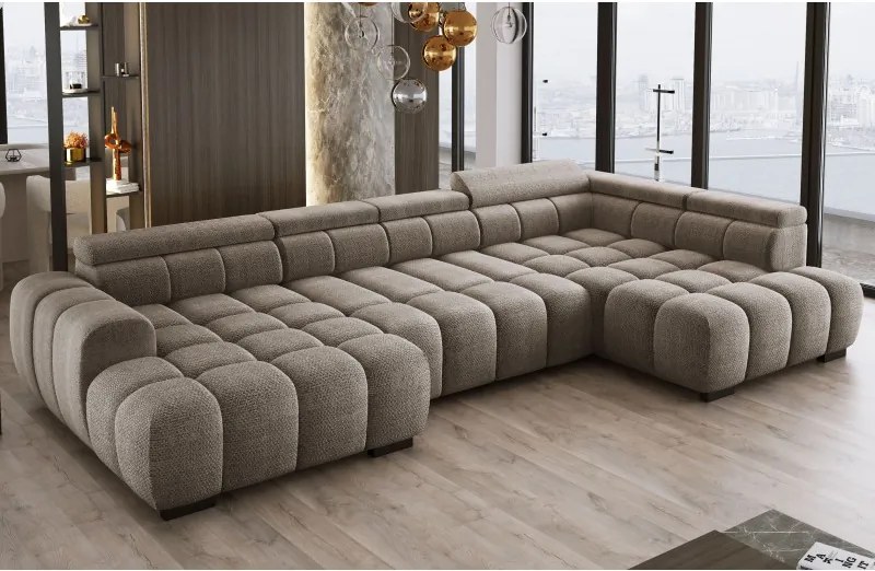 Narożnik BULL XL Prawostronny z elektryczną funkcją regulacji tkanina Eden 04 WERSAL