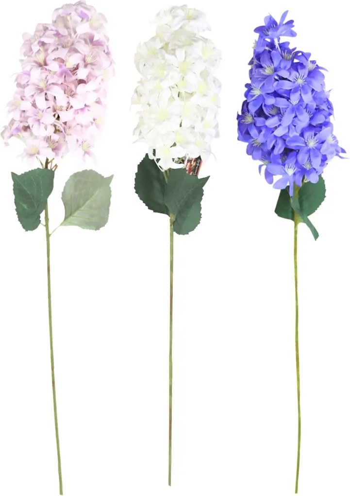 Sztuczny kwiat HORTENSJA PLUME 87 cm - różne kolory Kolor: Fioletowy
